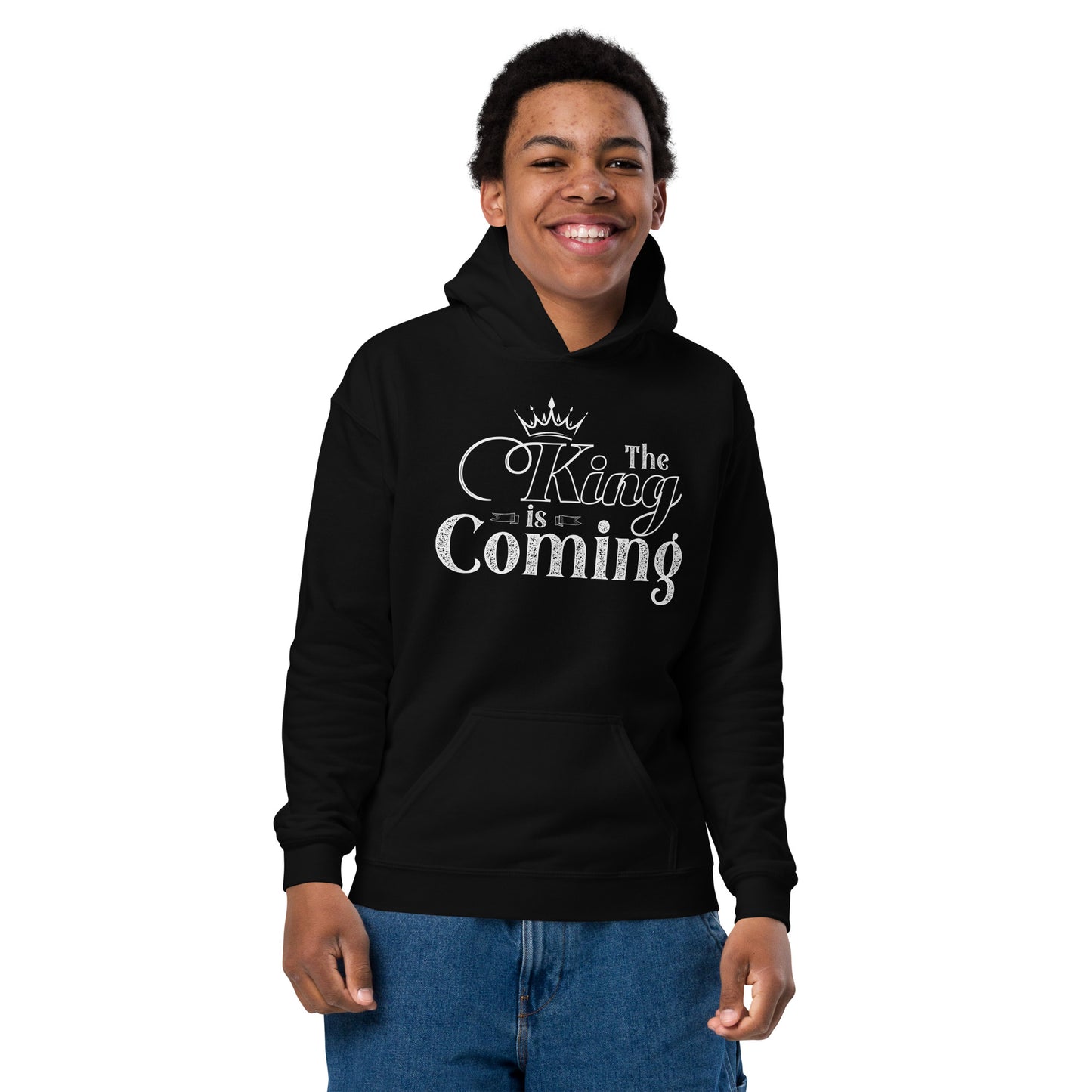 Christian youth hoodie in soft heavy blend fleece