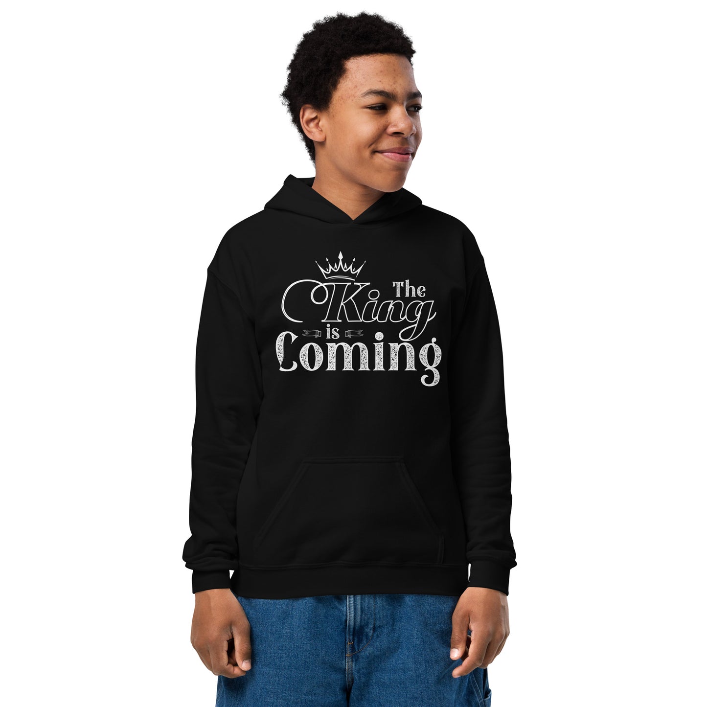 Christian youth hoodie in soft heavy blend fleece