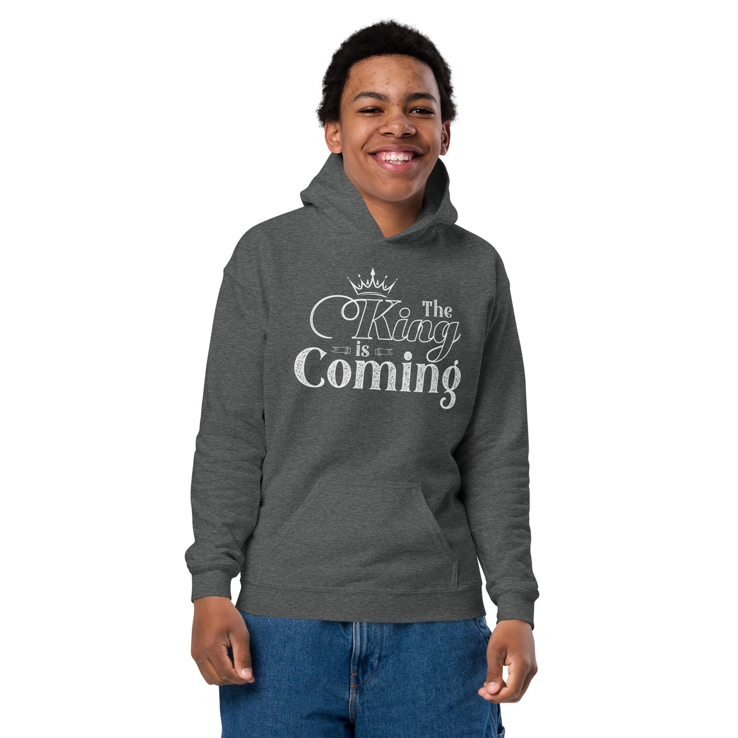 Faith-inspired heavy blend hoodie for church and school