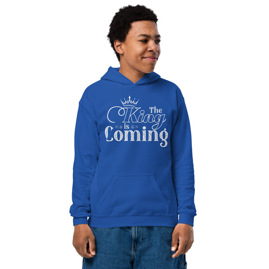 Soft fleece youth hoodie perfect for play and family events